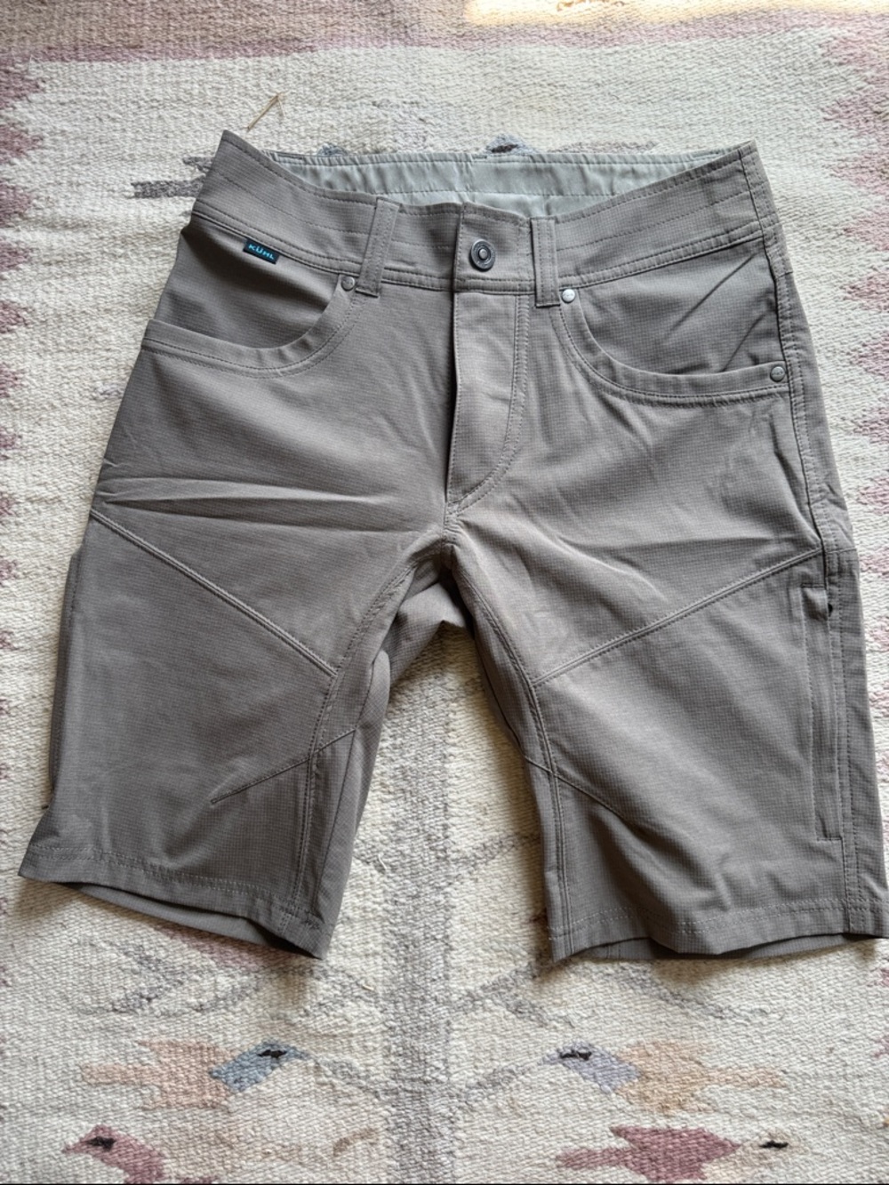 Kuhl Men's Taupe Gray Outdoor Stretch Shorts